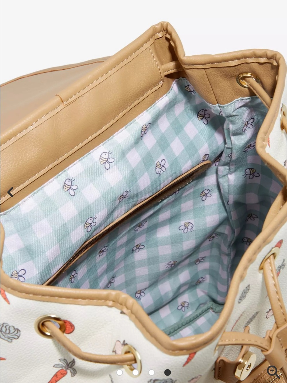 NWT Disney BoxedLunch Winnie The Pooh Veggies Allover Print Mini Backpack - Picture 4 of 13